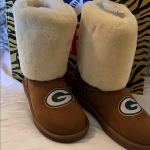 faux fur packer winter boots